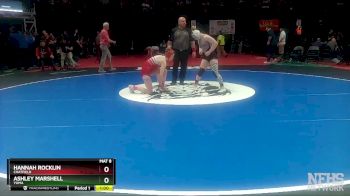 115 lbs Cons. Semi - Hannah Rocklin, Chatfield vs Ashley Marshell, Yuma