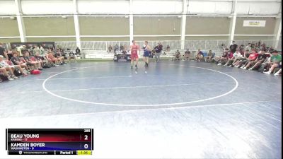 285 lbs Semis & 1st Wrestleback (8 Team) - Beau Young, Kansas vs Kamden Boyer, Washington