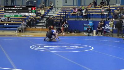 141 lbs Quarterfinal - Kaiden Cue, Carl Albert State vs Skyler McMullen, Barton