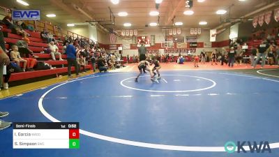 64-67 lbs Semifinal - Iver Garcia, Wagoner Takedown Club vs Sawyer Simpson, Salina Wrestling Club