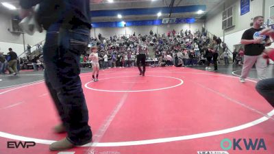 55 lbs Consi Of 4 - Asa Perry, Wyandotte Youth Wrestling vs Rollie Bowin, Columbus Wrestling Club