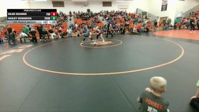 97-120 lbs 1st Place Match - Rilee Rohrer, Powell Middle School vs Hailey Robinson, Thermopolis Middle School