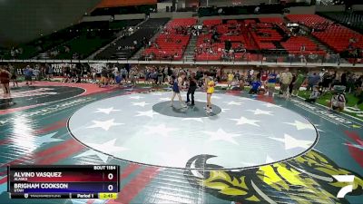 132 lbs Cons. Round 2 - Alvino Vasquez, Alaska vs Brigham Cookson, Utah