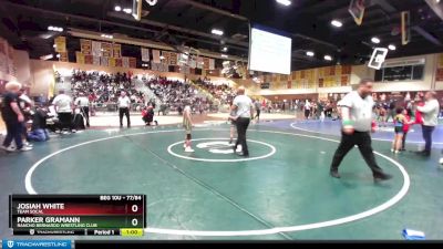 77/84 Cons. Semi - Parker Gramann, Rancho Bernardo Wrestling Club vs Josiah White, Team SoCal