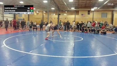 149 lbs Cons. Round 5 - Curtis Bartley, North Idaho College vs Ryan Wilson, Washington State University
