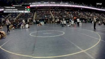 3A 126 lbs Champ. Round 1 - Garrison Raper, South Rowan High School vs Tyson Croce, Havelock High School