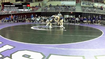 110 lbs Round 3 (6 Team) - Malaya Cockcroft, Papillion-La Vista South vs Matilda Green, Wood River