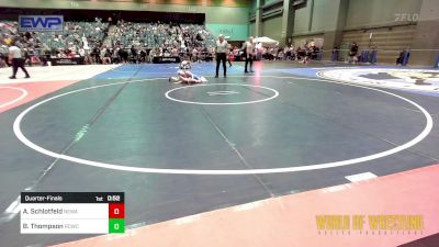 76 lbs Quarterfinal - Adison Schlotfeld, Nebraska Wrestling Academy vs Baylaa Thompson, Reed City Wrestling Club