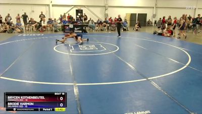 77 lbs 2nd Wrestleback (16 Team) - Brycen Kothenbeutel, Minnesota Red vs Brodie Harmon, Oklahoma Red