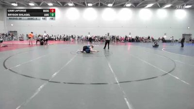120 lbs Rr Rnd 3 - Liam LaForge, Mat Assassins Black - EL vs Bryson Shlagel, All American Wrestling Club Red - EL