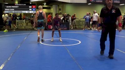 126 lbs Cons. Quarters - Alvin Pinkney, HeadHunters Wrestling Club vs Kruz Case, Siouxland Wrestling Academy