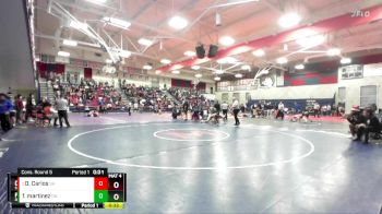 120 lbs Cons. Round 5 - Dylan Carlos, Shadow Hills vs Felipe Martinez, Del Norte