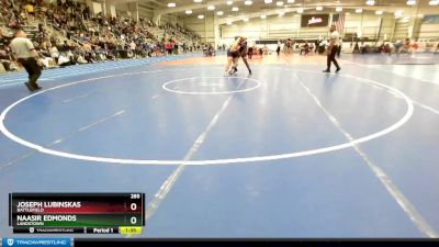 285 lbs Quarterfinal - Joseph Lubinskas, Battlefield vs Naasir Edmonds, Landstown