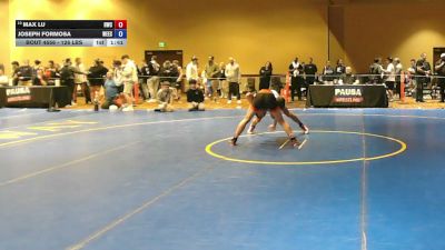 126 lbs Cons. Rd Of 16 - Max Lu, Haverford Wrestling Club vs Joseph Formosa, West Essex