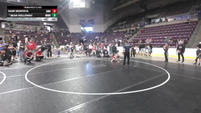 56 lbs Champ. Rd Of 16 - Zane Montoya, Juggernaut WC vs Bear Holloway, Mat Demon Wrestling Club