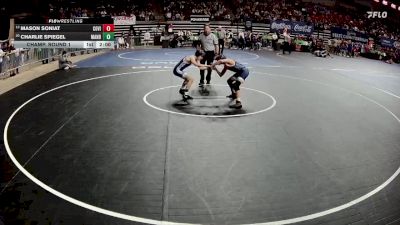 D 1 106 lbs Champ. Round 1 - Mason Soniat, Covington vs Charlie Spiegel, Mandeville