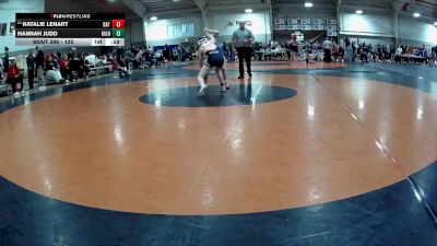 125 lbs Cons. Round 2 - Natalie Lenart, Batavia vs Hannah Judd, Highland