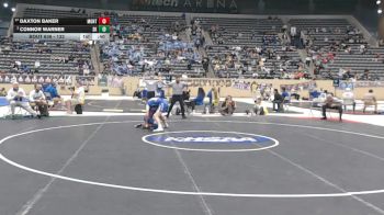 132 lbs Cons. Round 3 - Daxton Baker, Montgomery County vs Connor Warner, Simon Kenton