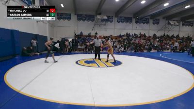 124 lbs Champ. Round 2 - Carlos Zamora, Alisal vs Mitchell Do, Oakland Tech