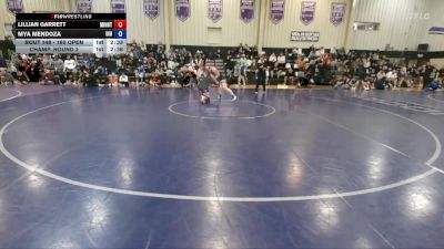 180 Open Champ. Round 2 - Lillian Garrett, Minot State vs Mya Mendoza, Upper Iowa