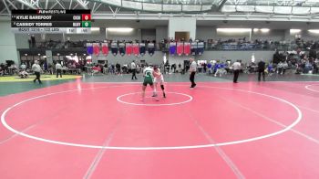 132 lbs Consi Of 8 #1 - Kylie Barefoot, Cheshire vs Cassidy Torres, Maloney