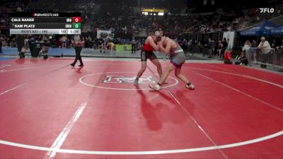 190 lbs Champ. Round 2 - Sam Platz, Union vs Cale Baker, Minico