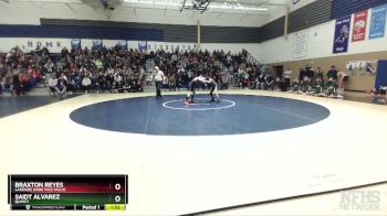 106 lbs Semifinal - Braxton Reyes, Lakeside (Nine Mile Falls) vs Saidt Alvarez, Quincy