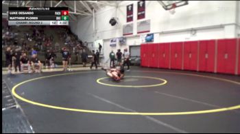 165 lbs Champ. Round 2 - Matthew Flores, Rio Hondo College vs Luke Desando, Palomar College