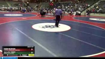 116 lbs 5th Place Match - Aven Burton, Central Arkansas Christian vs Ka`Liya Chism, North Little Rock