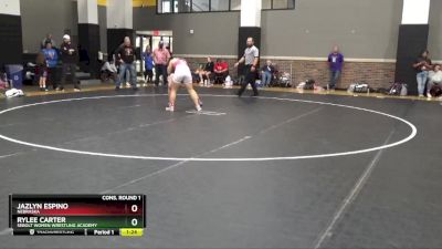 135 lbs Cons. Round 1 - Jazlyn Espino, Nebraska vs Rylee Carter, Sebolt Women Wrestling Academy