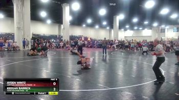 120 lbs Round 5 (8 Team) - Ayden Wintz, Capitian Nebraska (A Team) vs Keegan Barrick, Team Nauman Pink