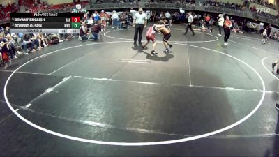 115 lbs Round 3 - Robert Olsen, Mitchell Wrestling Club vs Bryant English, Randolph