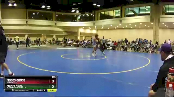 145 lbs Round 2 (16 Team) - Mekhi Neal, Diamond Fish Pink vs Moses ...