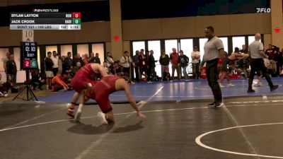 149 lbs C Of 16 #1 - Dylan Layton, Rider vs Jack Crook, Harvard