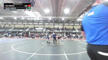 120 lbs 3rd Place - Jan Arnaus, Narragansett vs Sean Cantino, South Kingstown