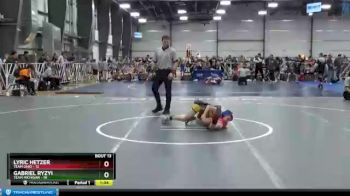 72 lbs Round 5 - Gabriel Ryzyi, Team Michigan vs Lyric Hetzer, Team Ohio