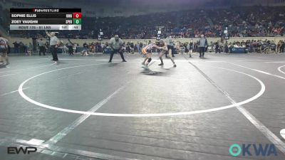 91 lbs Consolation - Sophie Ellis, Kingfisher YellowJackets vs Zoey Vaughn, Sperry Wrestling Club