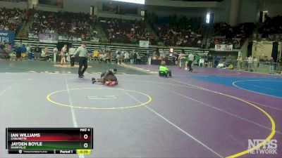 D 1 160 lbs Cons. Round 2 - Jayden Boyle, Hahnville vs Ian Williams, Chalmette