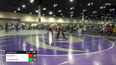 140 lbs Finals (8 Team) - Anna Lesniak, Red Knights vs Jordyn Schmeichel, Charlie`s Angels-FL Blk