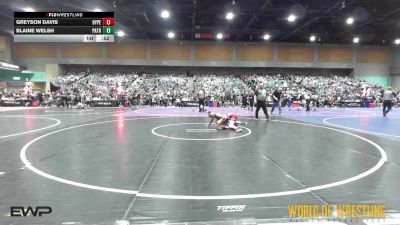 88 lbs Consi Of 16 #2 - GREYSON DAVIS, Hyperbolic vs Blaine Welsh, Patriot Mat Club