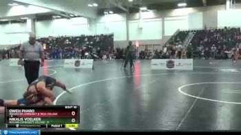 149 lbs Round 4 (6 Team) - Owen Pharo, Rochester Community & Tech. College vs Nikalis Voelker, Niagara Community College