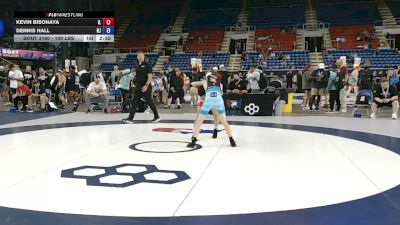 100 lbs Cons. Rd Of 16 - Kevin Bisonaya, Illinois vs Dennis Hall, New Jersey