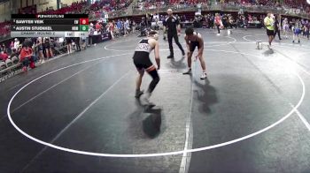 132 lbs Champ. Round 2 - Sawyer Veik, Elgin Wolfpack vs Austin Stuenkel, North Bend Matcats