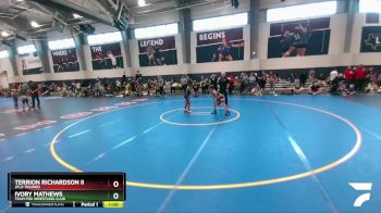 72 lbs Quarterfinal - Terrion Richardson Ii, Jflo Trained vs Ivory Mathews, Team Fox Wrestling Club
