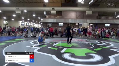 100 kg Quarters - Josh Bond, Michigan vs Tolkunbek Askarov, Colorado