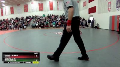 190 lbs Semifinal - Isabella Hall, Alliance vs Katie Bolen, Mass. Washington