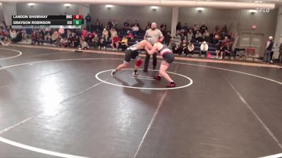 285 lbs Champ. Round 1 - Grayson Robinson, Southeast Community College vs Landon Shumway, Western Wyoming College