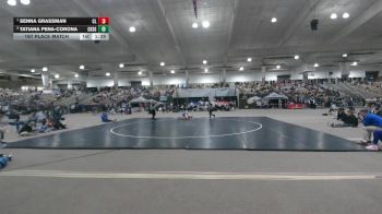 Girls 114 lbs 1st Place Match - Senna Grassman, Cleveland High School Girls vs Tatiana Pena-Corona, Clarksville High School Girls