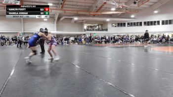 125 lbs Cons. Round 6 - Isabela Jordan, Defiance High School vs Kahlyn Fouty, Whiteland Community