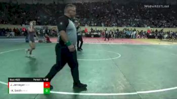 4A-132 lbs Semifinal - Kaden Smith, Bridge Creek vs Josey Jernegan, Skiatook